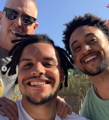 Timothy Mowry with his sons Tajh Mowry and Tavior Mowry